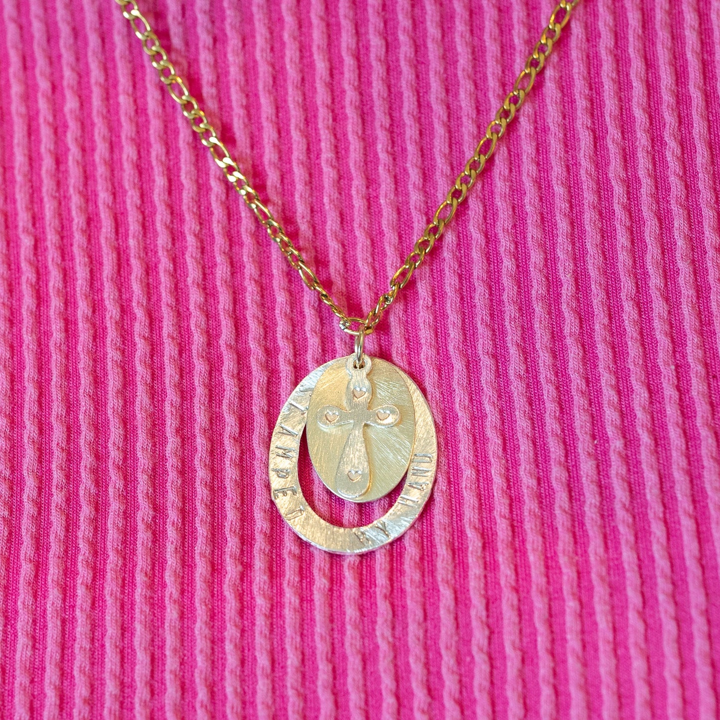 Custom necklaces that feature beautifully hand-stamped pendants and charms. Birthstones can be added to any pendant