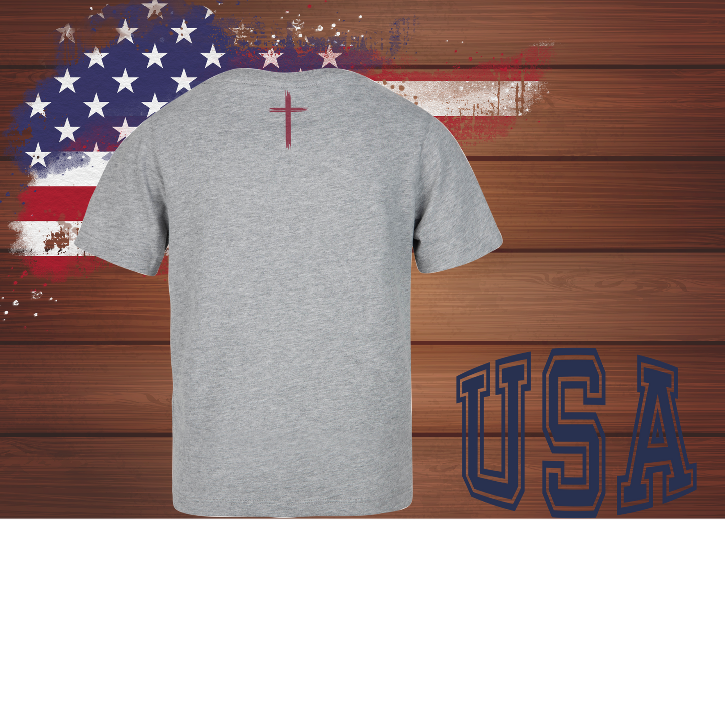 Bayou Raised/ Proud to be an American T-Shirt Full Image